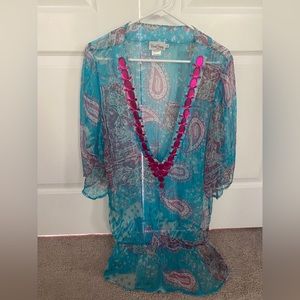 Beach Bunny Beaded Sheer Beach Coverup